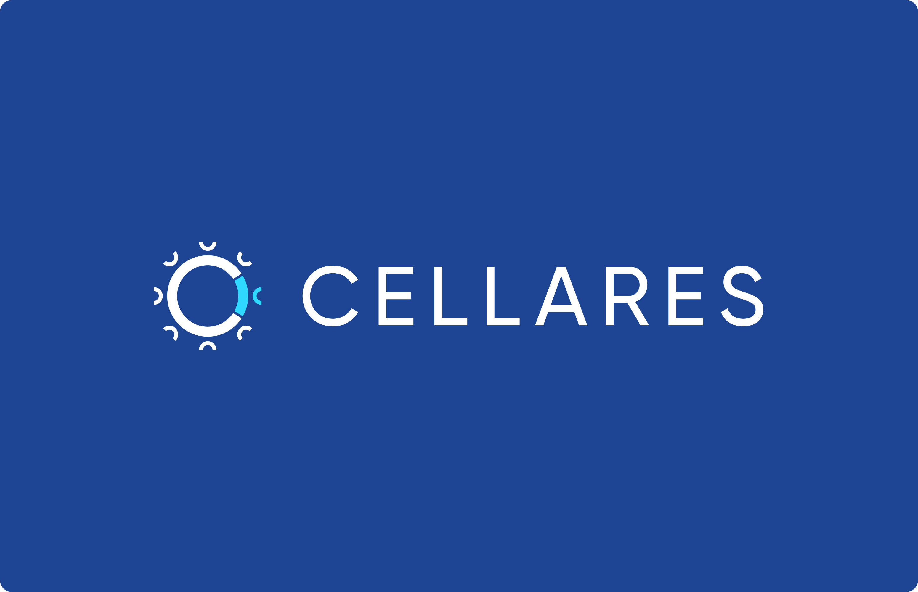 Cellares logo on the brand blue